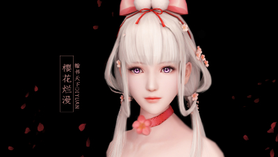 【翰书天下】3d图ps处理过程（主要画头发）——by帝鸢