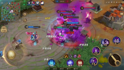 《决战平安京》敌方五人追杀妖狐，遭遇孟婆卡车碾压