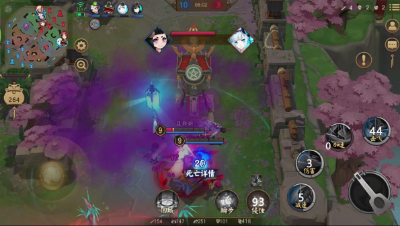 《决战平安京》孟婆身绑煤气炸弹，飙车突袭塔下三杀