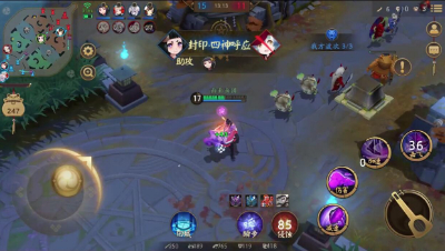 《决战平安京》孟婆开大四杀，越四塔杀敌人潇洒拂衣去