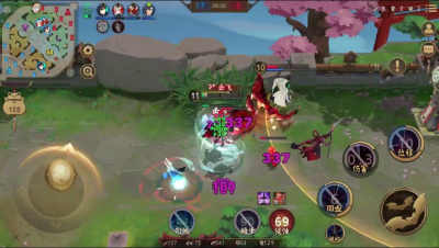 《决战平安京》当残血的大天狗，摸了一下残血的吸血姬