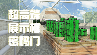 超高端展示框密码门