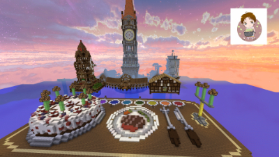 明月庄主用我的世界做的红石生日蛋糕还自带BGM