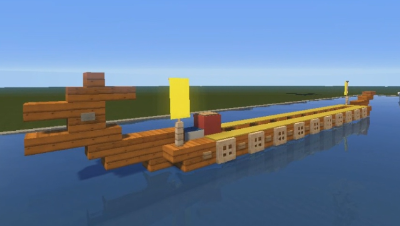 我的世界载具教程 - 龙舟