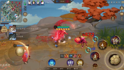 《决战平安京》食草型九命猫打野，等变肥了就开始吃肉了