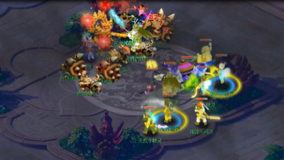 五开神威难民激战“八行书”终极BOSS“沙海鬼将”。