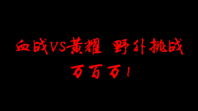 飞鸿踏雪 血战VS黄耀 野外挑战