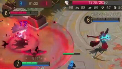 《决战平安京》空血鬼使黑极限反杀，所谓的艺高人胆大