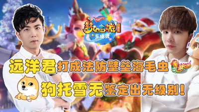 《梦幻西游主播秀》：远洋君打成法防壁垒海毛虫！狗托雪无鉴定130无级别武器！