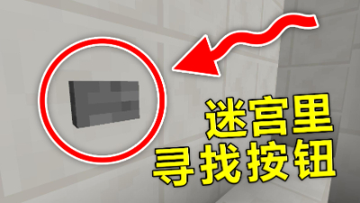 我的世界：在迷宫里找按钮！除了按钮我还发现了什么？