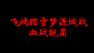 飞鸿踏雪01.06梦源城战 血战视角