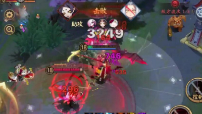 《决战平安京》鬼使黑一刀3249真伤，辉叶姬满血去世