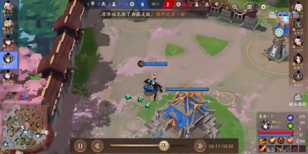 蜘蛛对线鬼使黑41%输出五行之阵！