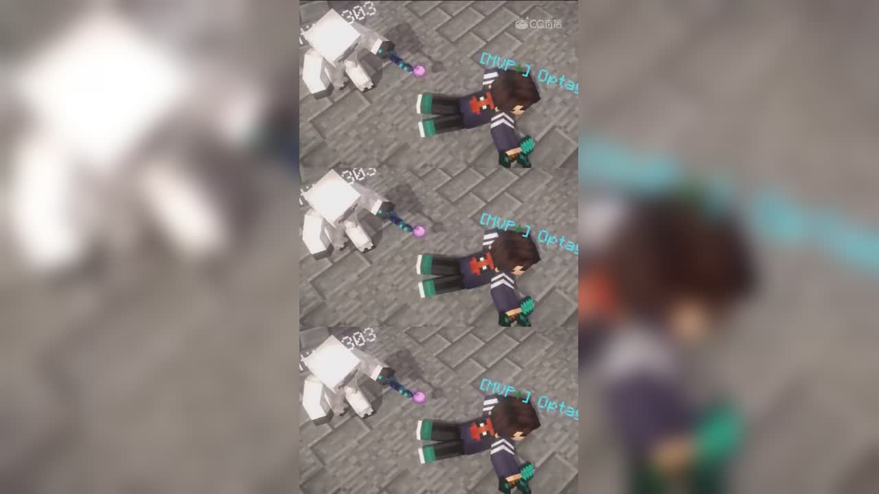 303单挑铁傀儡和玩家最后一个太打脸了#我的世界# #原创作者联盟# @网易游戏原创作者联盟