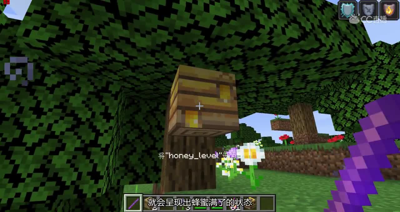 1.15快照19w34a新物品：蜂巢&蜂箱介绍#我的世界# #原创作者联盟# @网易游戏原创作者联盟