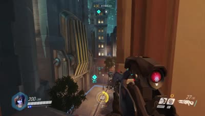 守望先锋阿远：教你黑百合的卡位实现一枪一个