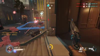 J爷解说：守望先锋每周乱斗 【美】防守反推车！女版寒冰队长！