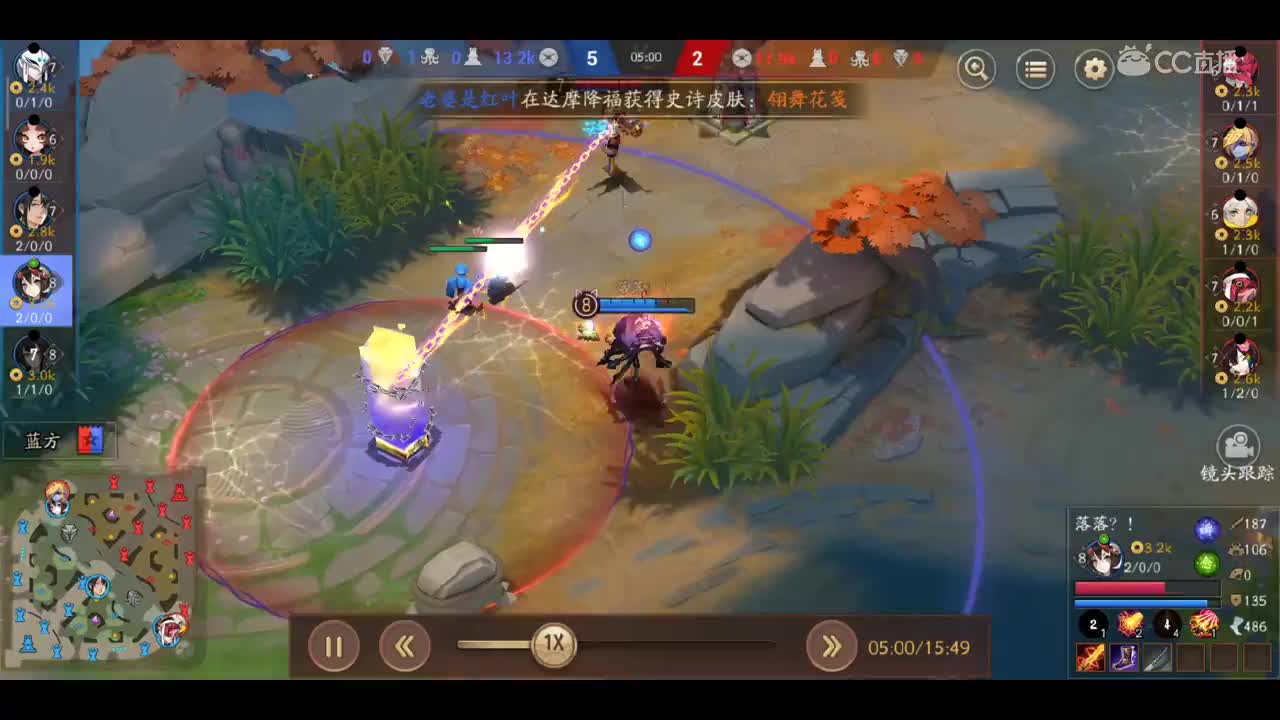 蜘蛛对线跳哥两次极限1v2无敌操作