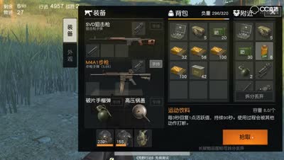 荒野行动：SVD连狙 配M4 绝配