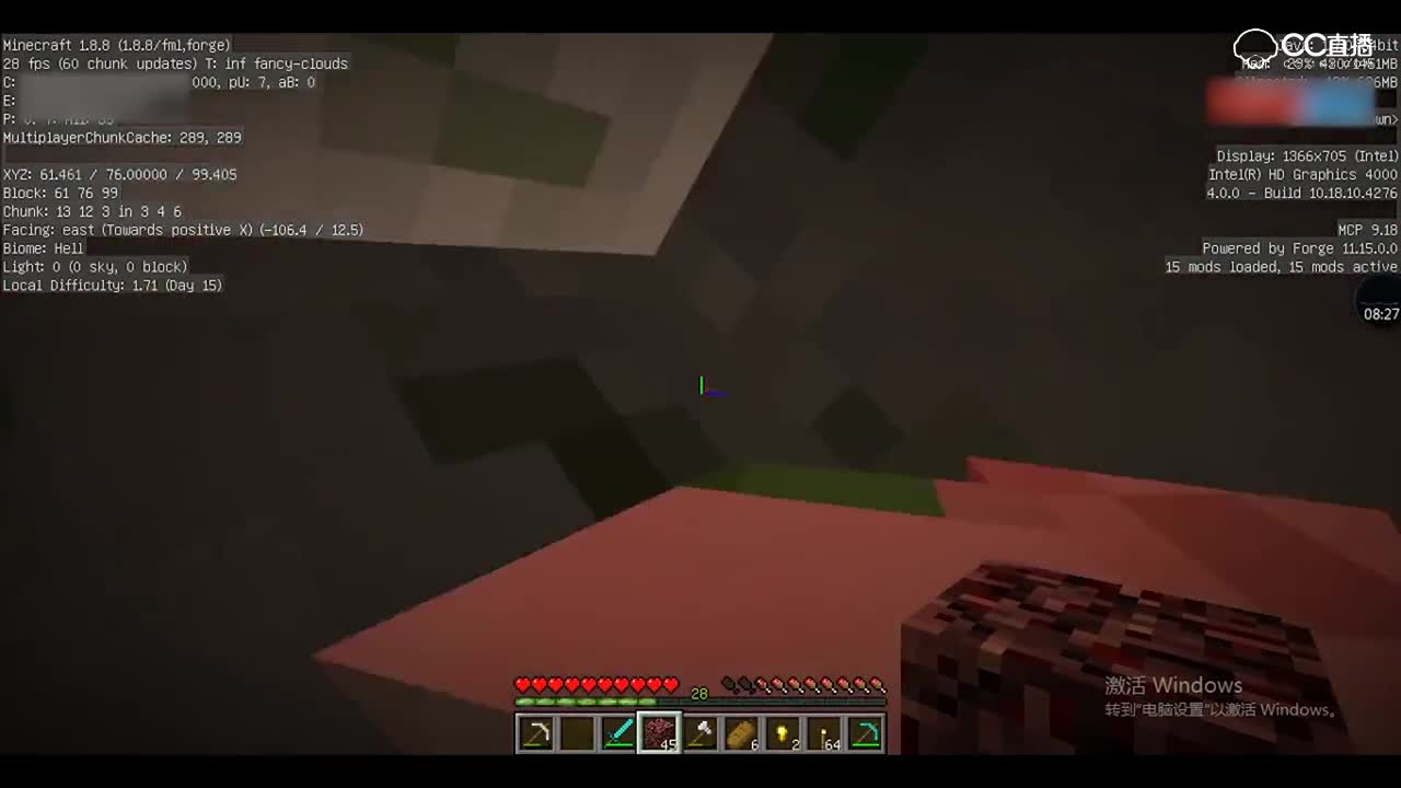 minecraft 我的世界1.8生存 白开水 EP4 地狱一日游