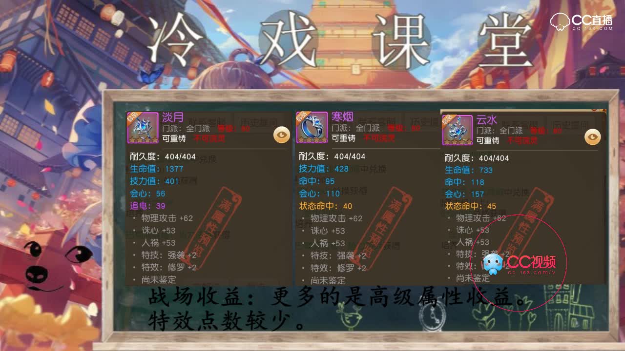 冷戏课堂：八十战场首饰带来的好与坏『第四十五期』