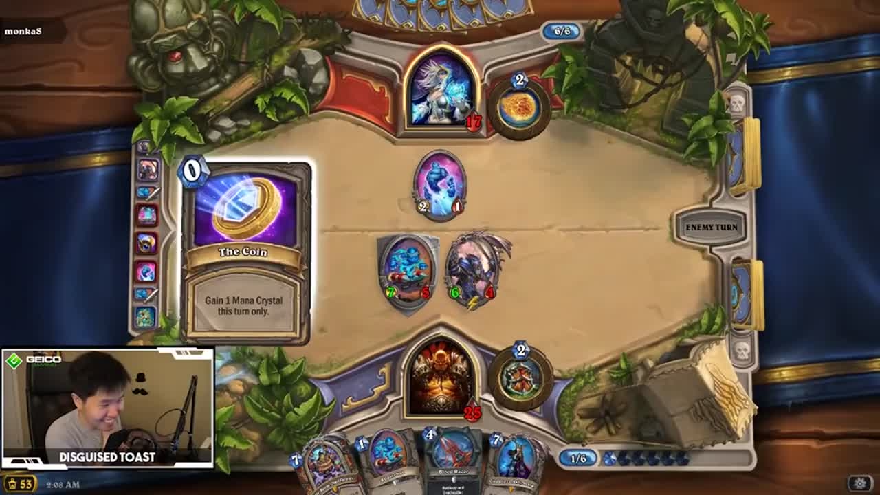 《炉石传说》吐司的新卡演示