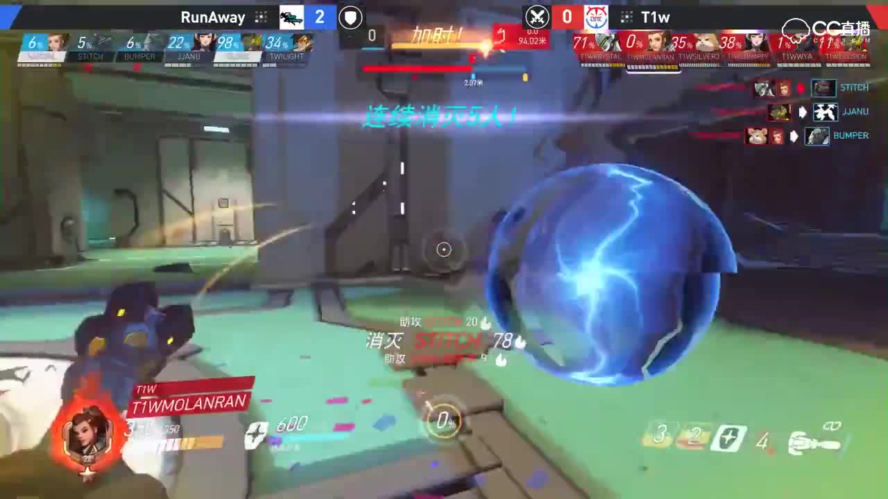【NEXT电竞】守望先锋 T1w vs RunAway 第三场