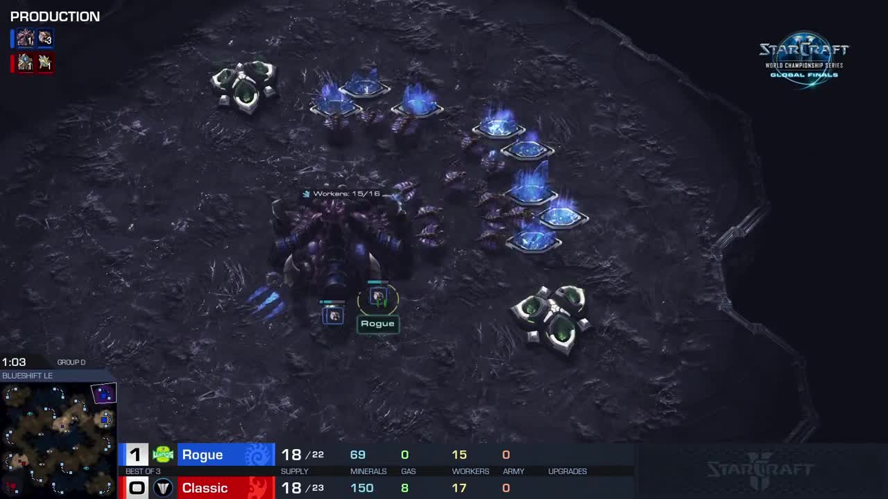 2018《星际争霸II》世界锦标赛全球总决赛 D组胜者组比赛 Rogue vs Classic