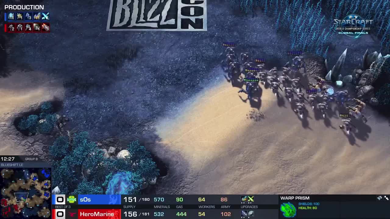 2018《星际争霸II》世界锦标赛全球总决赛 败者组比赛 sOs vs HeroMarine