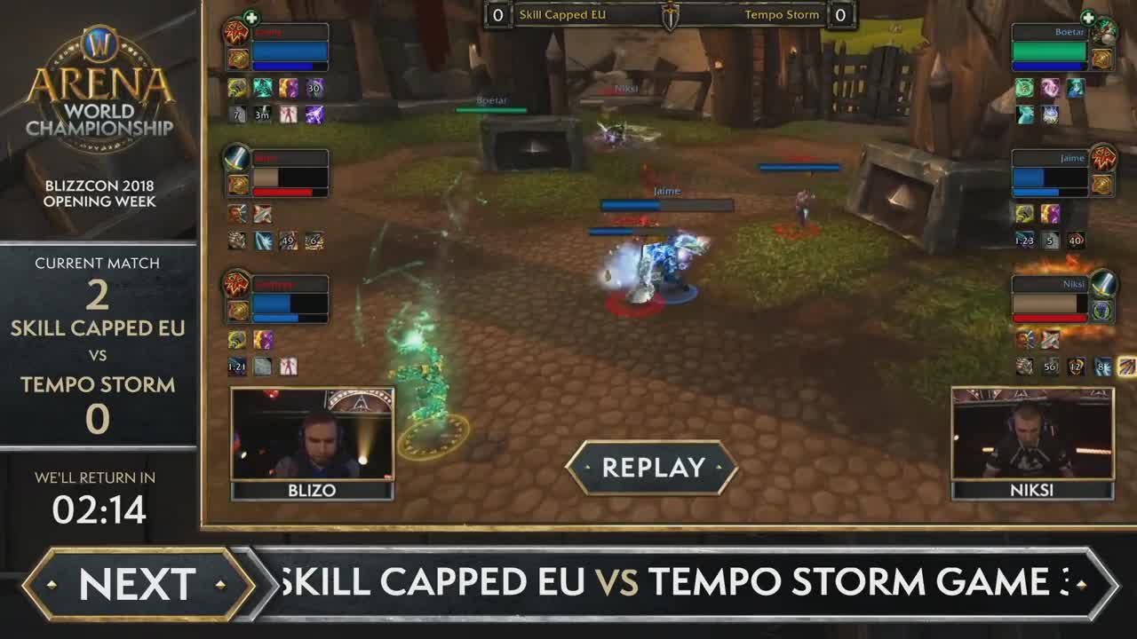 2018《魔兽世界》竞技场世界锦标赛 上半区比赛 Skill Capped EU vs Tempo