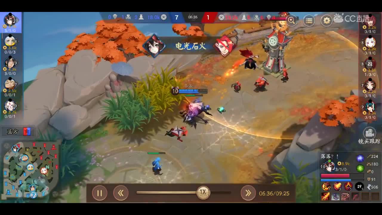 落落教你蜘蛛怎么在劣势的情况下打酒吞（大允对局）