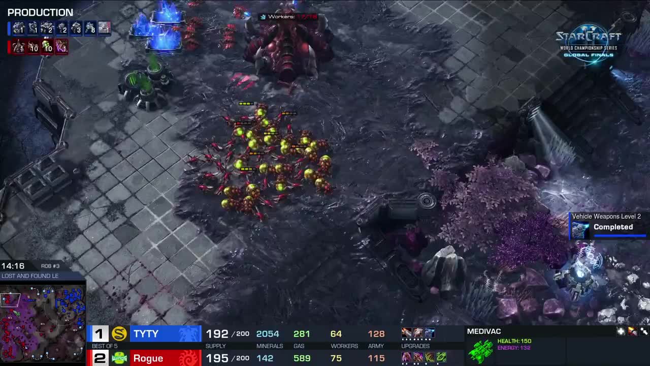 2018《星际争霸II》世界锦标赛全球总决赛 八强赛 Rouge vs TY