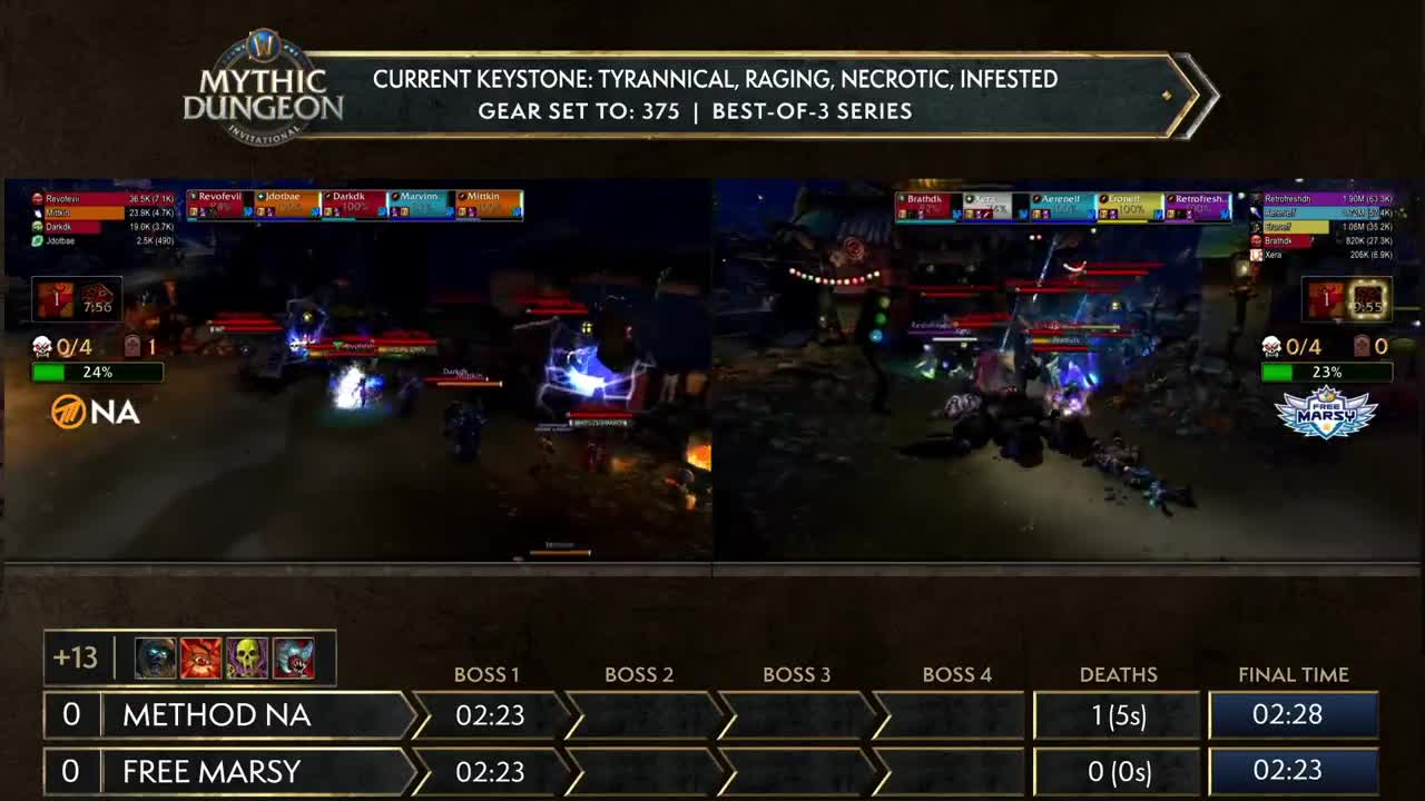 2018《魔兽世界》史诗钥石地下城 Method NA vs Free Marsy