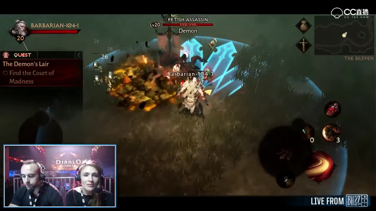 DIABLO IMMORTAL- Barbarian Gameplay [Blizzcon Demo