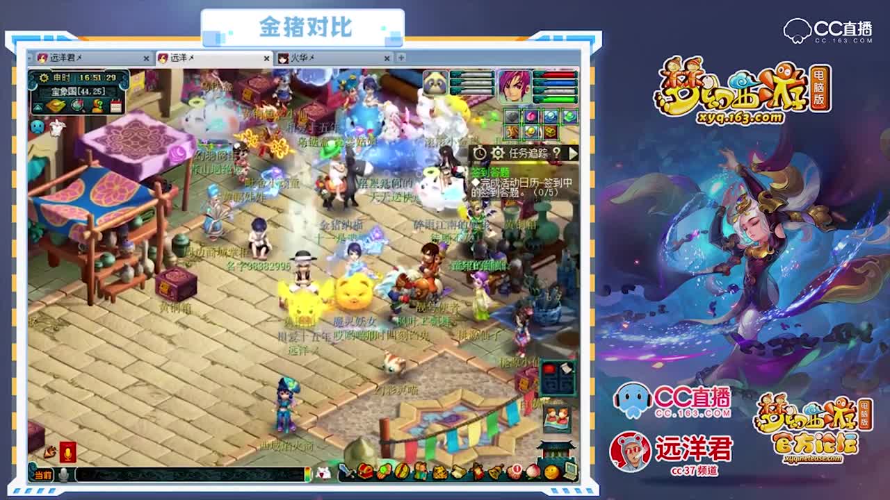 远洋君对比两款金猪