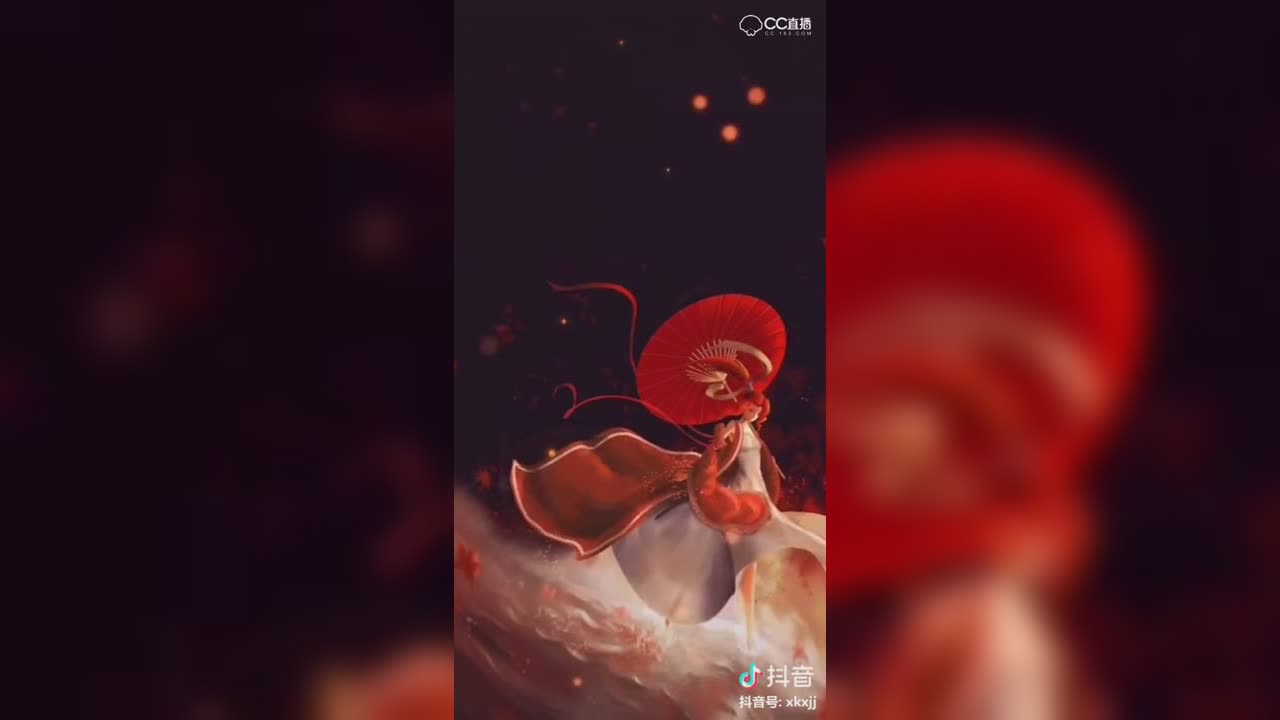 【短视频：动态壁纸】夜空中的狐美人
