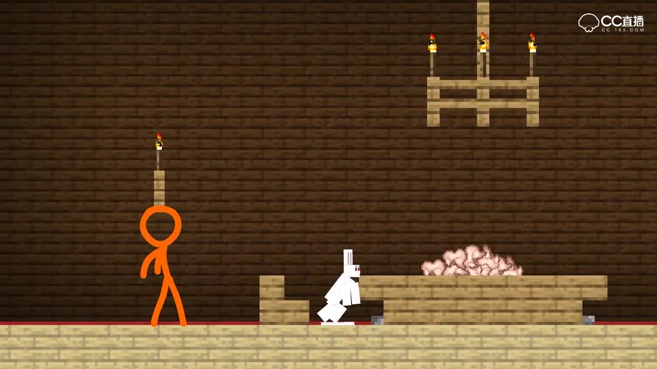 我的世界精彩动画：火柴人 大战兔子BOSS