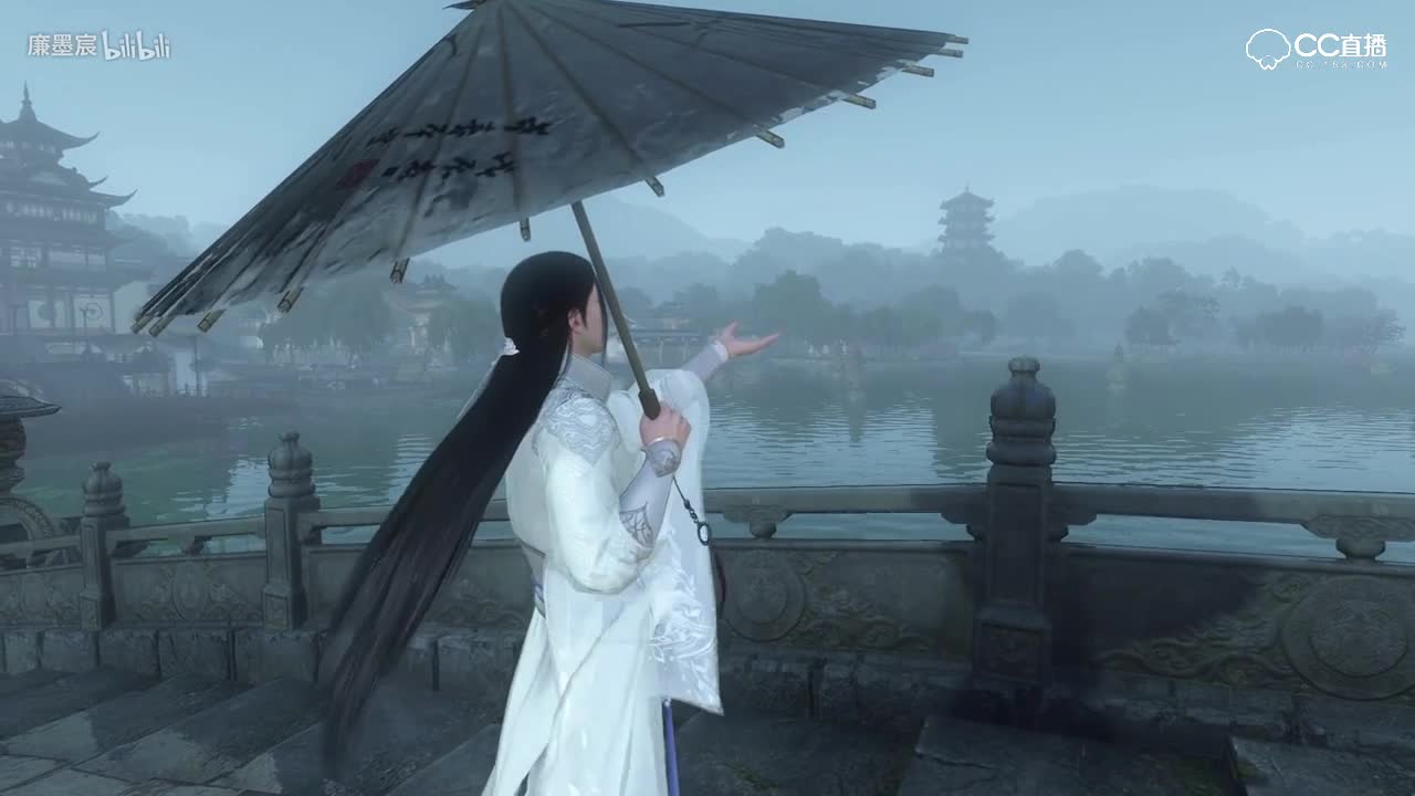 细风软雨惹人怜，UP主穿越逆水寒享受这唯美意境的雨季！