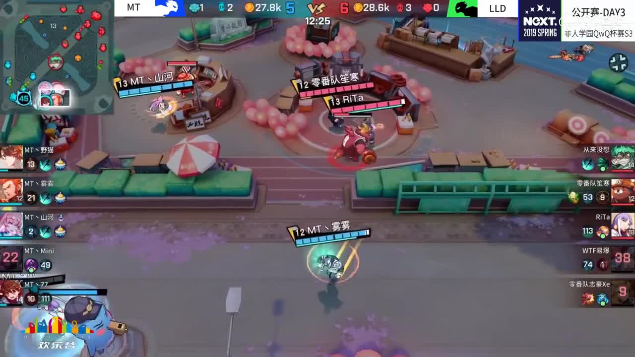 【2019NeXT春季赛】非人学园明星公开赛 MT VS LLD 4月20日