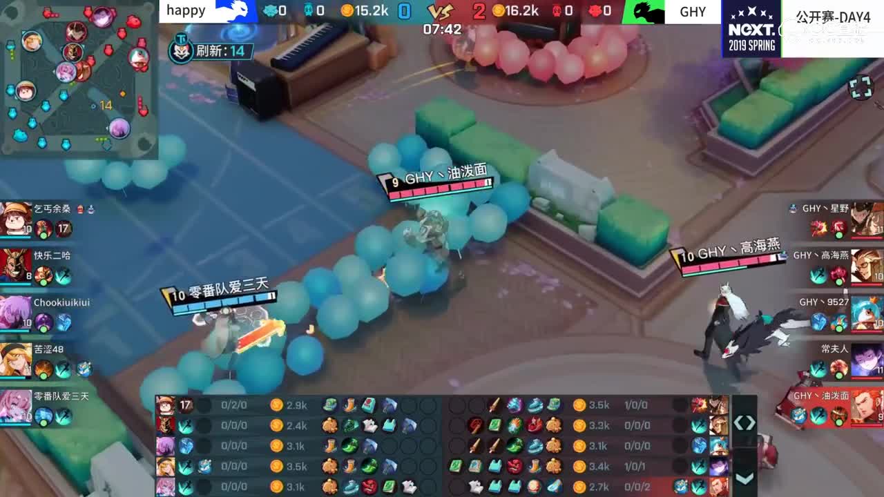 【2019NeXT春季赛】非人学园明星公开赛 happy VS GHY 4月21日