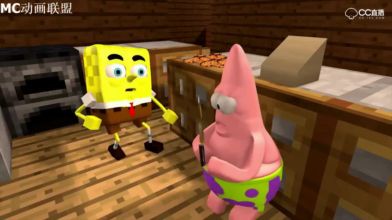 我的世界动画-海绵宝宝 vs 恐怖婆婆-02