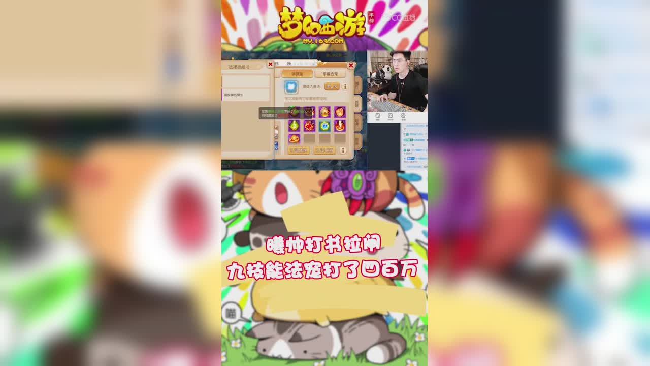 曦帅打书拉闸，九技能法宠打了四百万-竖版