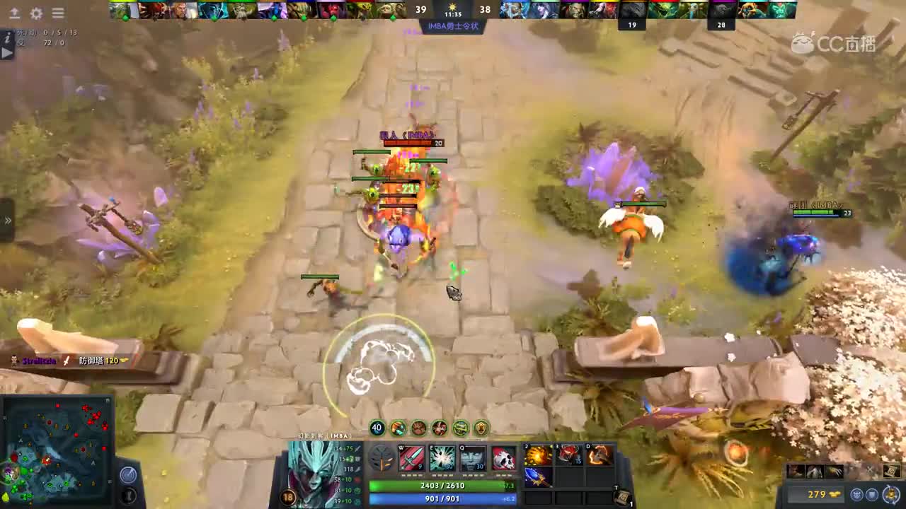 dota 2 IMBA 超大黑洞+fatality 大反击