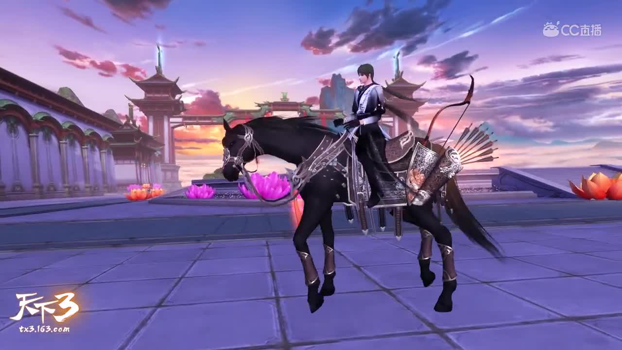 【天下3】镜花水月时装坐骑视频