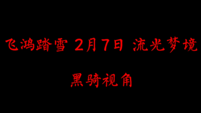 飞鸿踏雪2月7日 流光梦境
