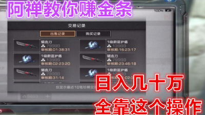 阿禅教你!如何日入几十万金条!明日之后 明日之后大迁徙