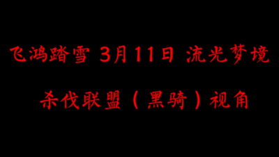 飞鸿踏雪3月11日 流光梦境