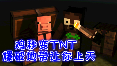 禅哥组件试玩鸡秒变TNT!爆破地带让你上天!我的世界 静观思禅