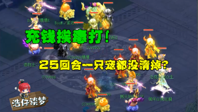 梦幻西游：服战紫禁城又被珍宝阁吊打，25回合没清掉对方一只宠！