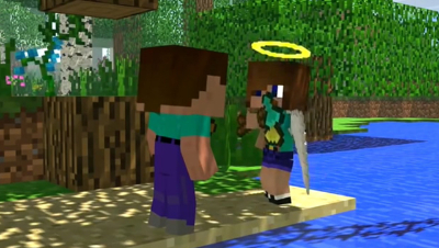 Noob & Endy Life - Ep2 DIAMOND AXE STORY - Minecra